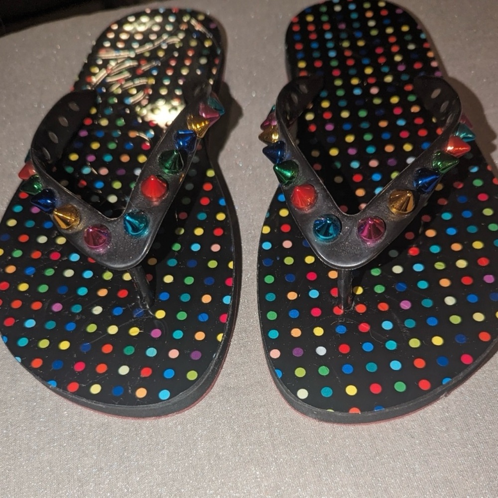 Christian Louboutin Multicolor Studded Sandals